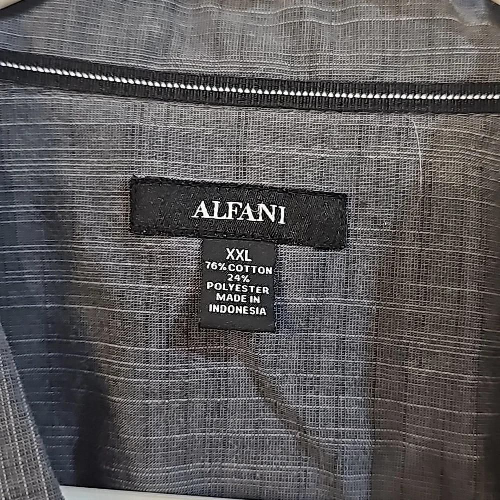 Grey Alfani button down sorry - Picture 2 of 4